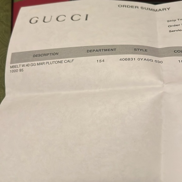 Gucci Black Belt with Gold GG Buckle, pay monthly w affirmative. - Picture 5 of 5